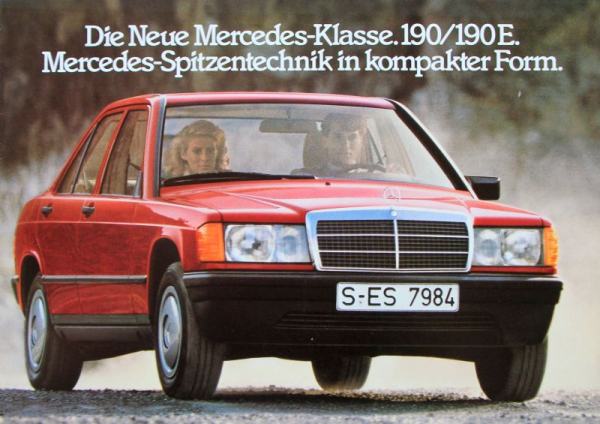 Mercedes-Benz 190 E Modelprogram 1983 Carbrochure (10217)